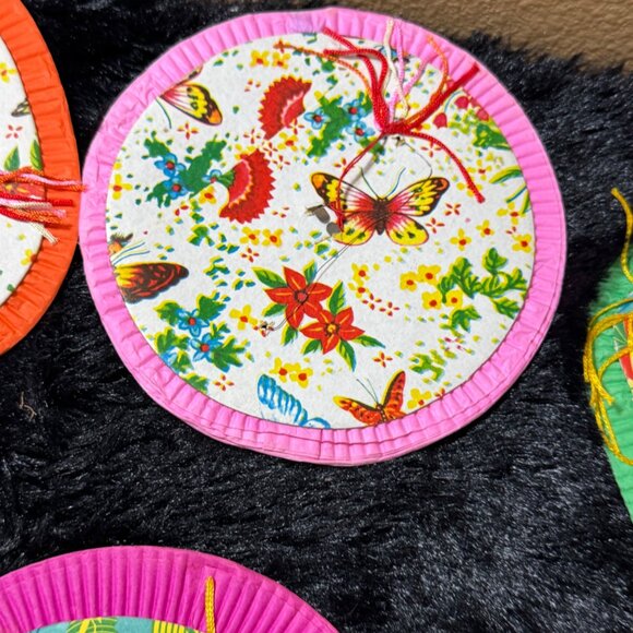 Vintage Round & Oval Paper Lantern Decoration With Tropical & Floral Patterns  6 - Picture 5 of 12